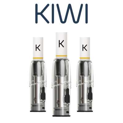 KIWI VAPOR CARTUCCE DI RICAMBIO E DRIP TIP IN COTONE KIWI SOFT CLEAR (3PZ)