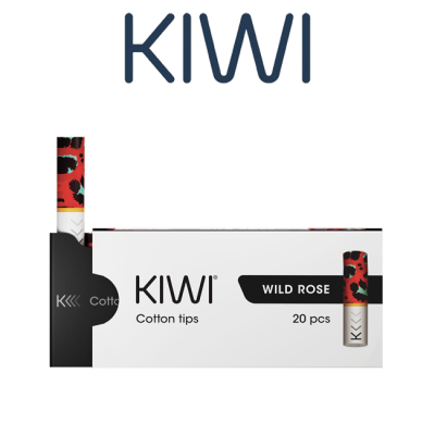 KIWI VAPOR DRIP TIP IN COTONE WILD ROSE PER KIWI (PZ 20)