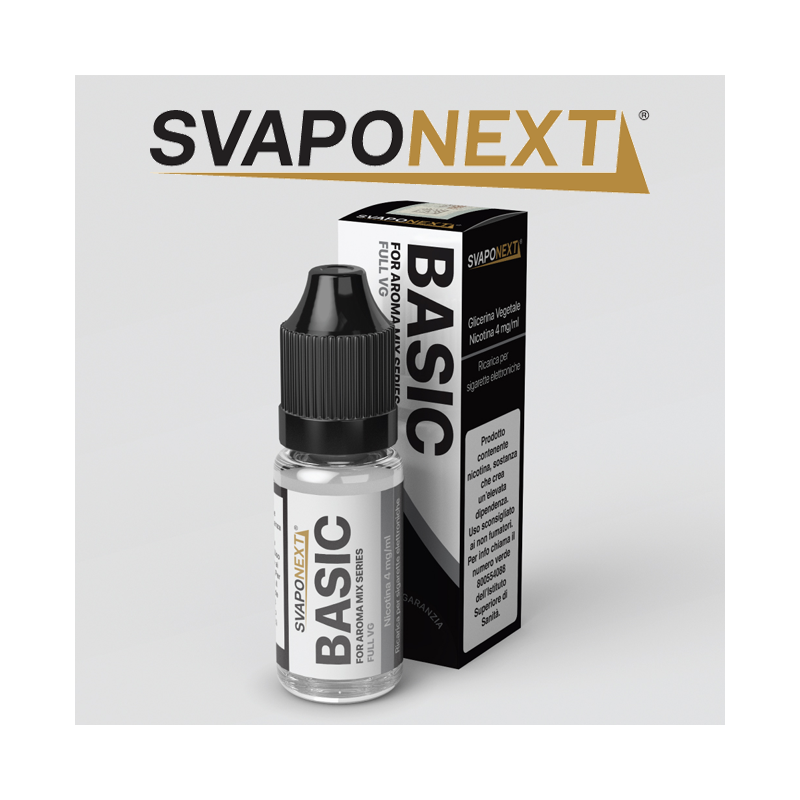 StockVape DistribuzioneSVAPONEXT BASE NEUTRA FULL VG BASIC NICOTINA 4 MG/ML  10 ML