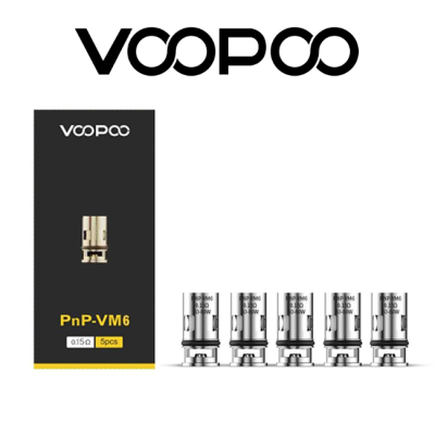 VOOPOO COIL DI RICAMBIO DRAG S E DRAG X PNP VM6 0.15 OHM (5PZ)