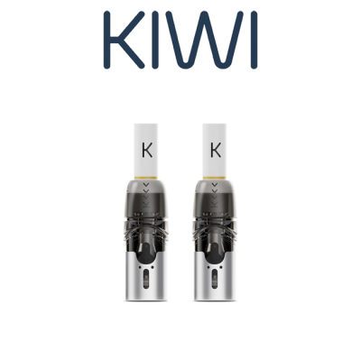 KIWI VAPOR CARTUCCE DI RICAMBIO E DRIP TIP IN COTONE KIWI 2 BLACK (2PZ)