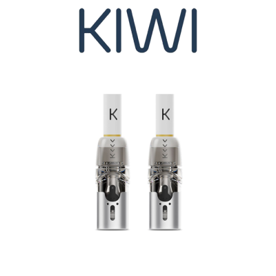 KIWI VAPOR CARTUCCE DI RICAMBIO E DRIP TIP IN COTONE KIWI 2 CLEAR (2PZ)