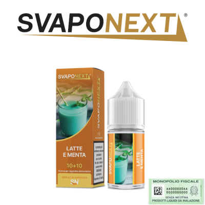 SVAPONEXT STARTER FLAVOUR MINI SHOT 10+10 LATTE E MENTA 10 ML