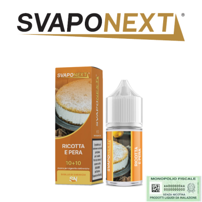 SVAPONEXT STARTER FLAVOUR MINI SHOT 10+10 RICOTTA E PERA 10 ML