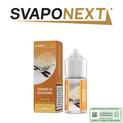 SVAPONEXT STARTER FLAVOUR MINI SHOT 10+10 VANIGLIA CUSTARD 10 ML