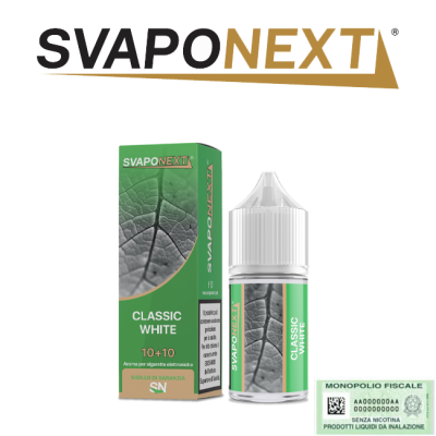 SVAPONEXT STARTER FLAVOUR MINI SHOT 10+10 CLASSIC WHITE 10 ML