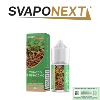 SVAPONEXT STARTER FLAVOUR MINI SHOT 10+10 TABACCO E PISTACCHIO 10 ML