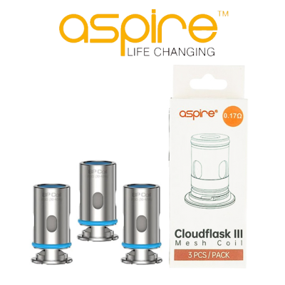 ASPIRE COIL DI RICAMBIO CLOUDFLASK X 0.17 OHM (3PZ)