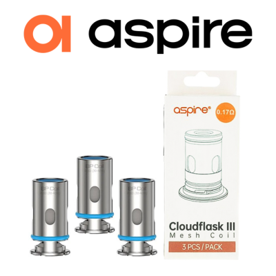 ASPIRE COIL DI RICAMBIO CLOUDFLASK X 0.17 OHM (3PZ)