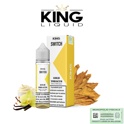 KING LIQUID MIX&VAPE SWITCH GOLD TOBACCO 20 ML