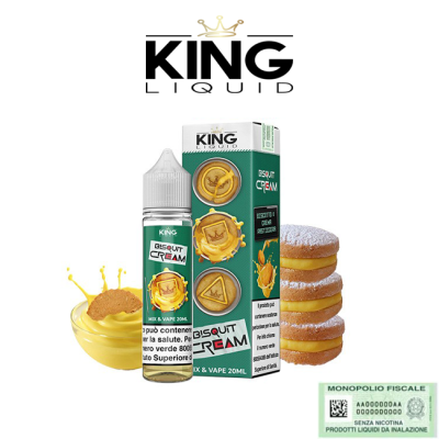 KING LIQUID MIX&VAPE BISQUIT CREAM 20 ML