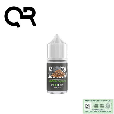 QR FLAVUOR MINI SHOT 10+10 FOODIE TABACCO E LIQUIRIZIA 10 ML