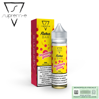 SUPREM-E SHOT FLAVOUR BAR STRAWBERRY YELLOW 20 ML